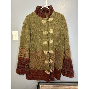 Gretel Underwood Santa Fe Women's Aztec Jacket Handmade USA size Med Art To Wear